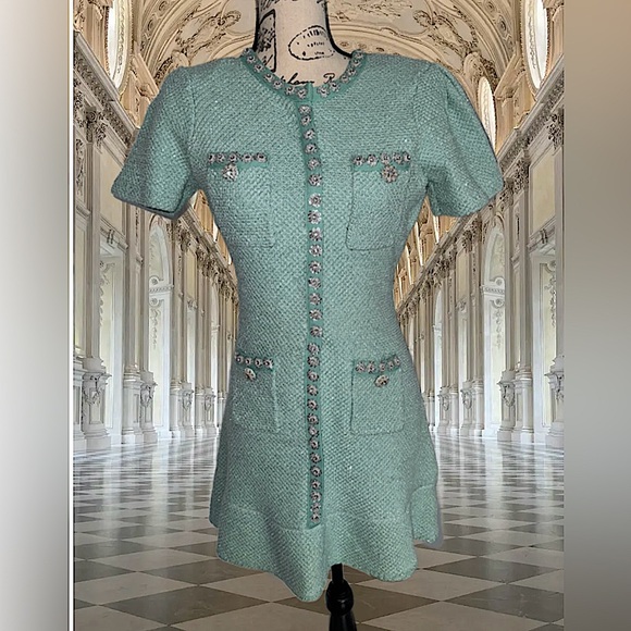 Self-Portrait Dresses & Skirts - SELF PORTRAIT turquoise sequined DRESS